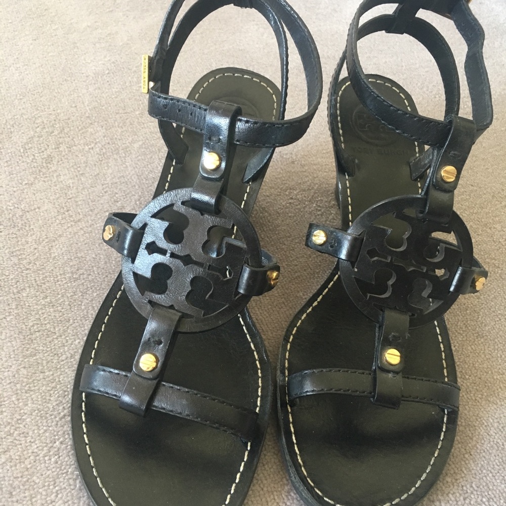 Tory Burch black wedge